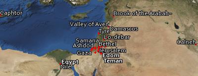 Satellite image of the places in Amos