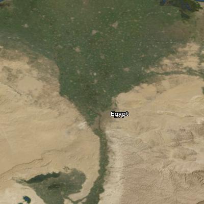Satellite image of the places in Haggai