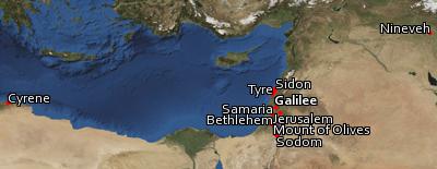 Satellite image of the places in Luke