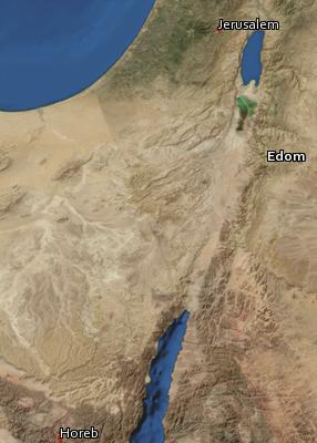 Satellite image of the places in Malachi