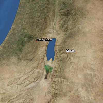 Satellite image of the places in Ruth