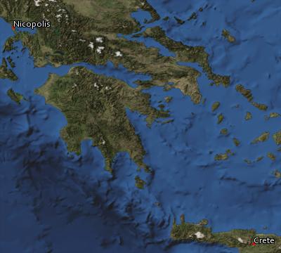 Satellite image of the places in Titus